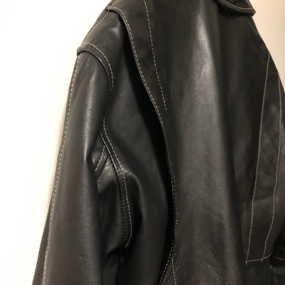 VINTAGE 80s Leather Jacket - Picture 9 of 9
